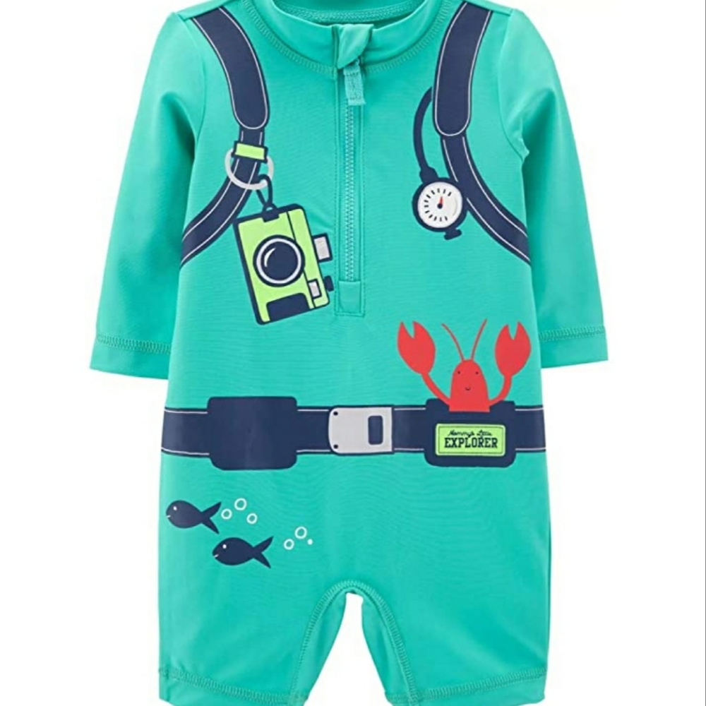 Carter's baby boy Rashguard swinsuit 9months 🧜‍♂️